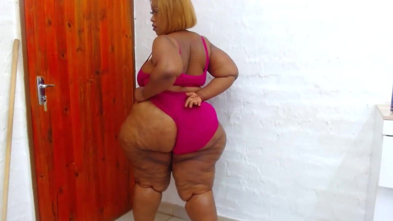 Big black clapping booties: Masturbación a mi enorme culo grandota, episodio 1007