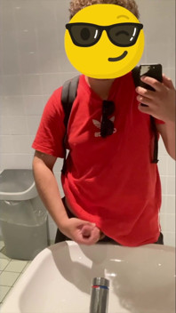 Jacking off in Parking Lot Bathroom in Antwerp