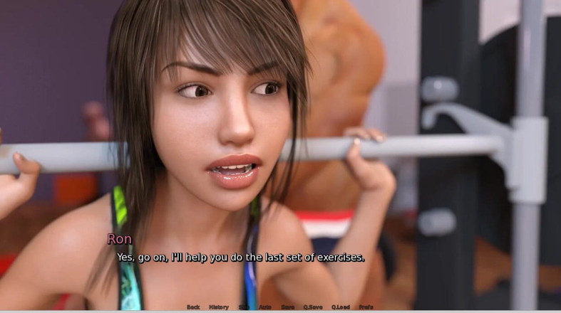 XXX Games Bunk: Laura Lustful Secret - Gameplay - Roleplay - Gym - Bouncing Ass Squat and...