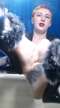 Lady Angela High Obcas Slajdy Pixie Hair JOI