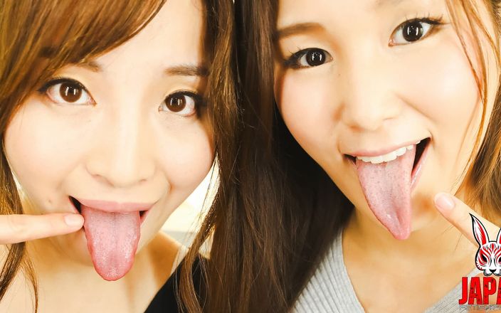 Japan Fetish Fusion: Dubbel virtuell lesbisk kyss av Sumire Seto Mirei Kitano