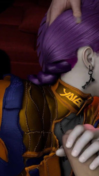 Rumi the Kpop Demon Hunters in a Double Penetration Threesome