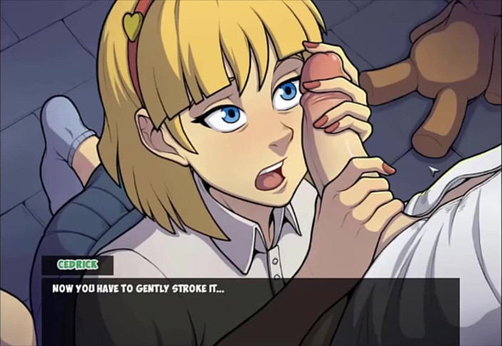 Cartoon Play: Witch hunter part 27 - blonde teen first blowjob