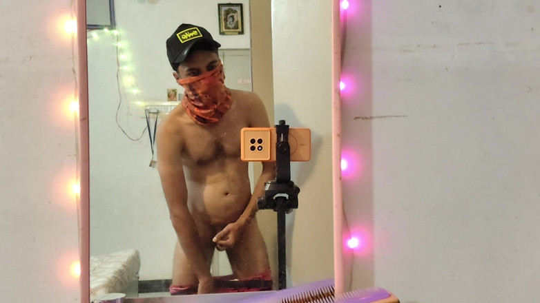 UltraHotBoy69: Feel the Lights Mirror Selfie