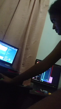 Stepmom Comes to See What I'm Doing on the Computer