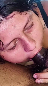 BBW Kitchen Slave Throat Mop Monster