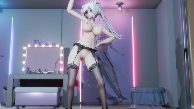 MikuMotion: [mmd] 弱音gfriend-mago 古风情趣旗袍开档黑丝