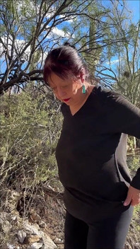 Masturbating My Hairy Pussy While Exploring Nature