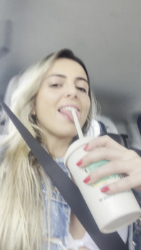 Teen im auto