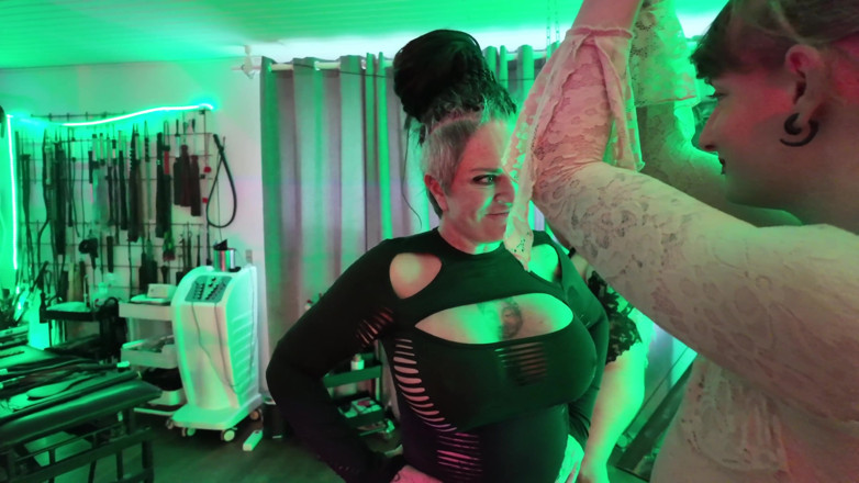 EdgesOfReality: Lesbian Couple Dominated by Domina Dark