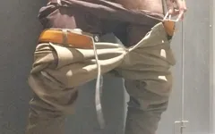 Masturbating in Public Toilet for You