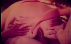 Härlig trekant bang i vintage video