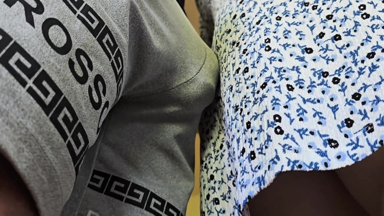 CoupleForFun2023: Omg! Almost Seen by Subway Passengers When Stranger Cums Hard...