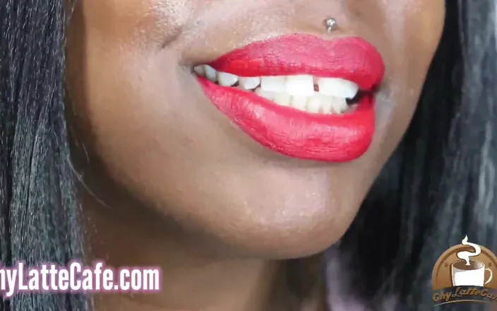 Chy latte xxx: Chy Latte cum all over my red lips JOI. Red...