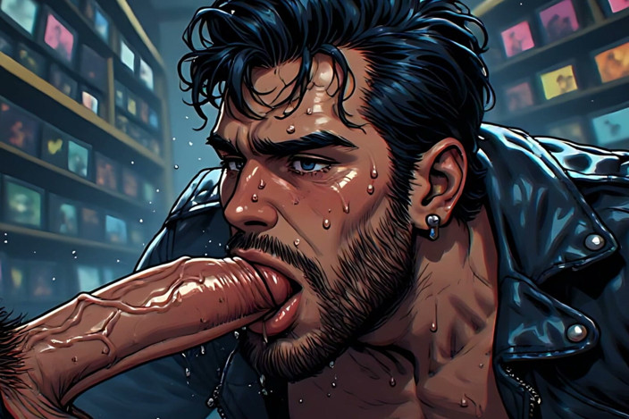Erotic Man: Dirty Talk and Blowjob Art
