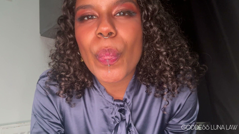 Goddess Luna Law: Spit Bucket Job Interview POV