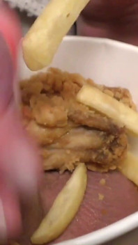 Food Fetish Blow Job in Chicken and Fries and Eat This with Taste