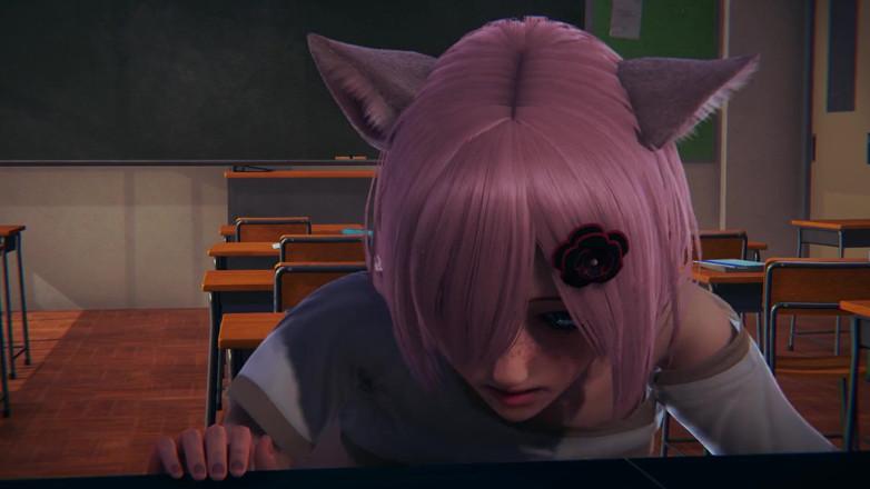 Waifu club 3D: Neko uczennica zostaje zerżnięta w dupę