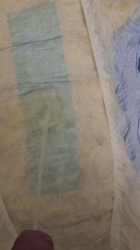 Wetting My Used Adult Nappy