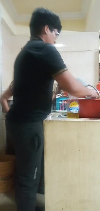 Maid Fucked When She Washes the Dishes