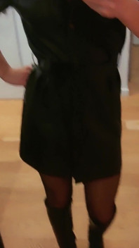 Femdom Outfit Leather and Boots - Mistress Julia