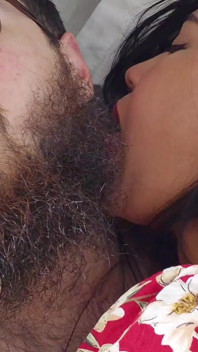 I'm Heading to the Hotel with My Sexy Brunette Girlfriend; I'm Going to Make Her Eat My Huge Cock, Haha.