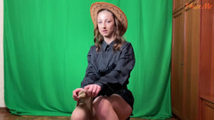 Pantyhose me porn videos: Heather si mette i collant per il tuo piacere