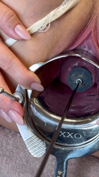 Stretching My Cervix with Small Stallion Dildo