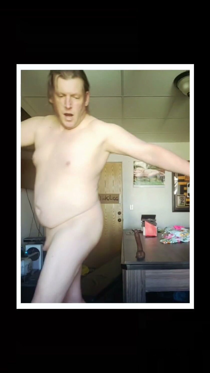 Lee Przybylowicz: Lee Przybylowicz Leaving His Dildo on the Table by Suction...