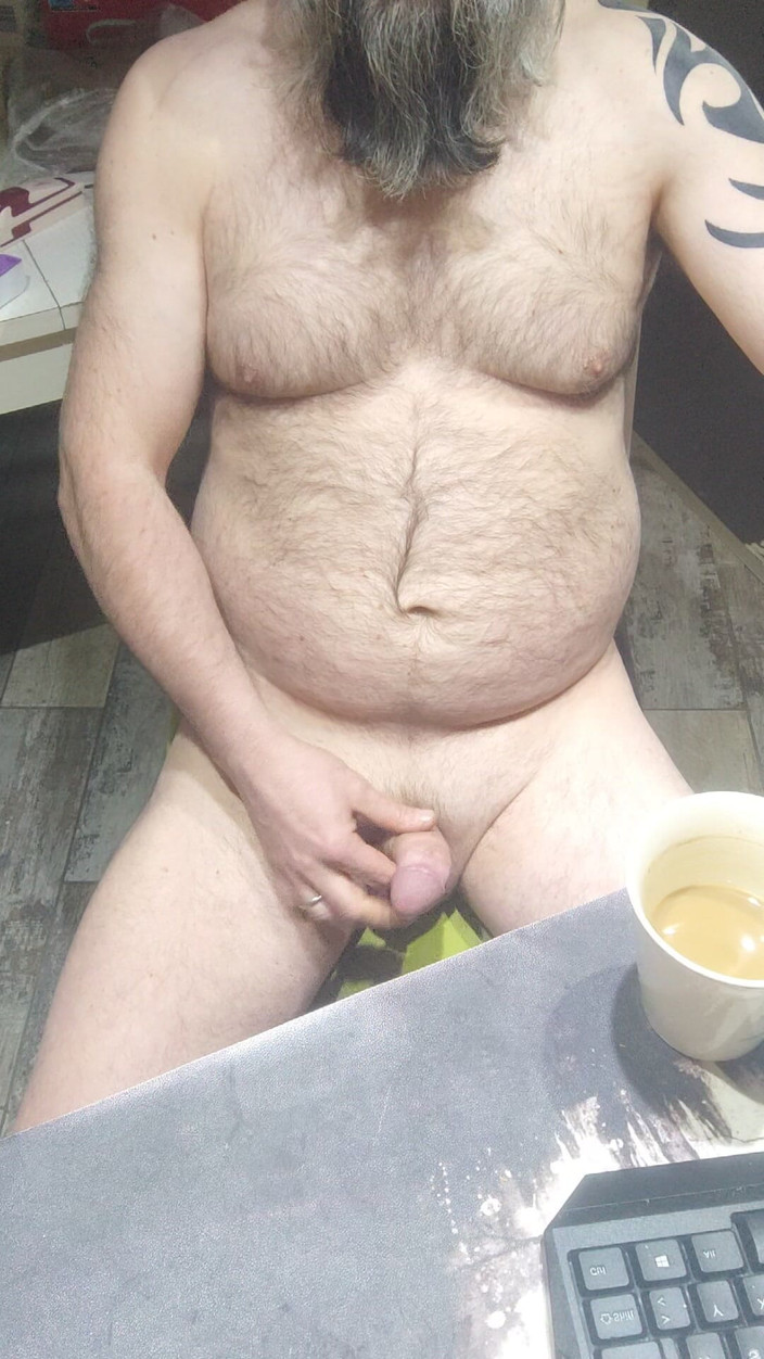 Wanker: Drinking Morning Coffe and Jerk My Cock