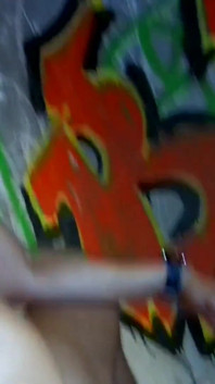 Teenage redhead with big tits fucks and gives a deep blowjob in an abandoned place