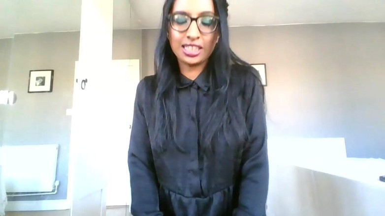 BabeXX69XX Asian MILF: Specsy Librarian JOI and Cum on Tits