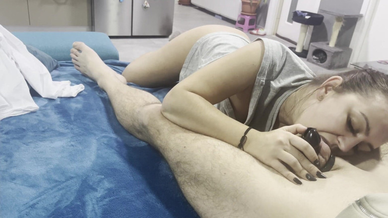 fantasycouplexxx: Cudnost POV - Sání koulí - 4K