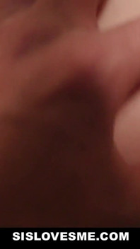 Curvy blonde teen feels up her big dick stepbrother
