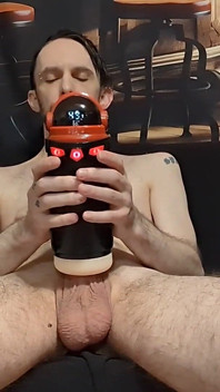 Jahuno Sucking and Vibrating Pocket Pussy Masturbation
