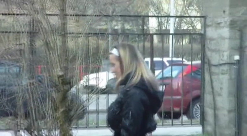 Femdom Austria: Cute Teen Smoking Cigarette Outdoors