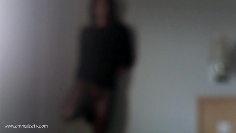 EmmaLeeTV - Nylon Fetish Tranny: Трансвестит Emma Lee с узором в колготках и выпуклость члена