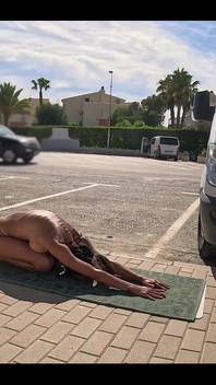 Nude Public Yoga Session
