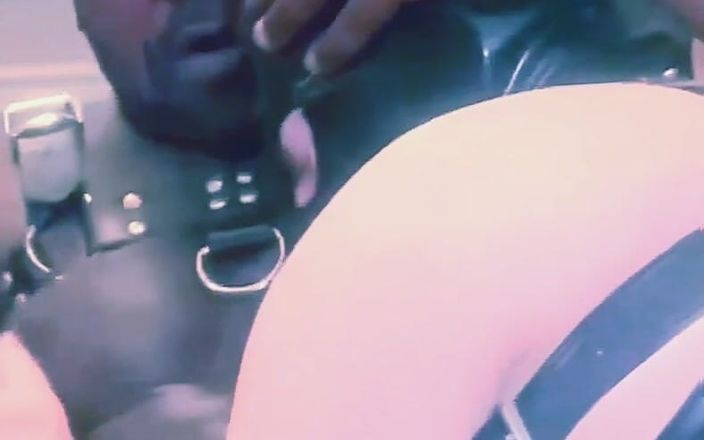 Black smoking muscle stepdad: Interracial Titplay &amp; Deep Throat BDSM Rubber Leather Scenes