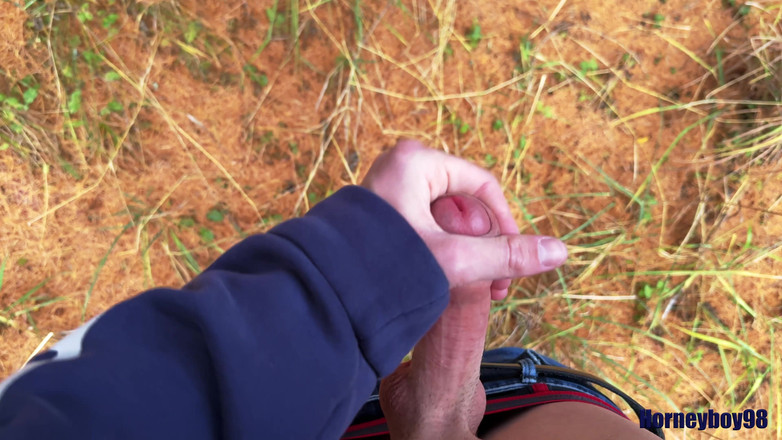 Horneyboy98: Twink Wixt Em Um Dia De Outono Na Floresta E...