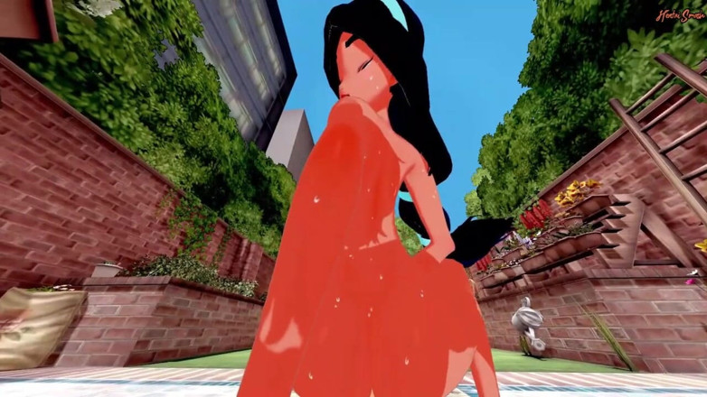 Hentai Smash: La princesa Jazmín se traga tu semen y se la...
