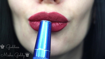 Goddess Misha Goldy: Cum to my big burgundy seduction and big hookah smoke!