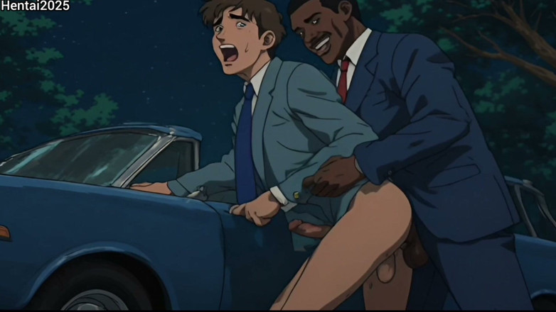 Hentai2025: Compilație de sex interrasial în mașină de avocați Desene animate hentai