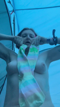 When a Quick Piss in a Bottle in Your Tent Leads Onto Stripping and a Cheeky Little Tits and Bits Play!