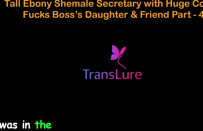 TransLure: English Audio Sex Story - Tall Ebony Shemale Secretary with Huge...