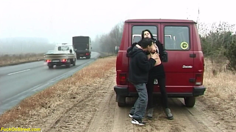 Goldwin pass: Crazy German couple fucking on street