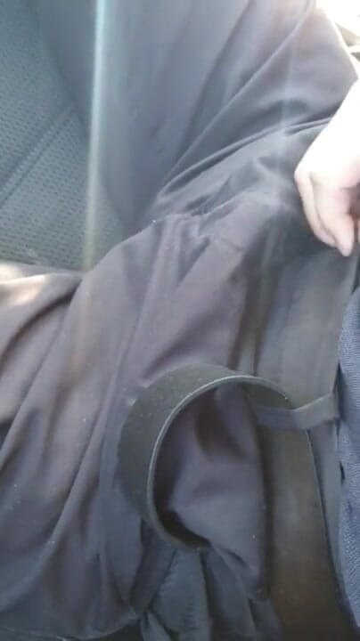 Dickflasher: Masturbation in a uber car