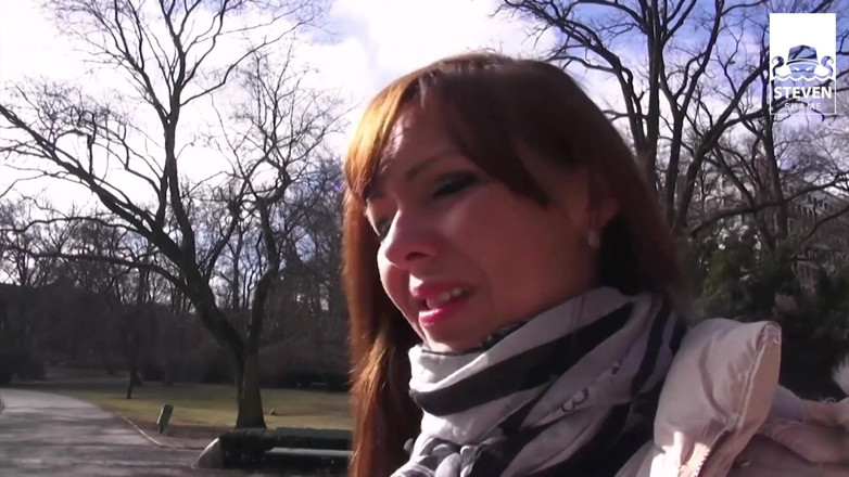 Steven Shame: Geile milf geneukt in de auto: trio op de parkeerplaats:...