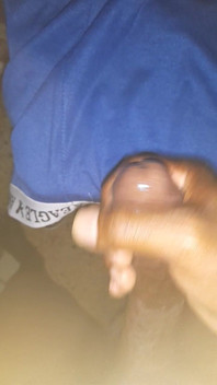 Jerking That Block Cock