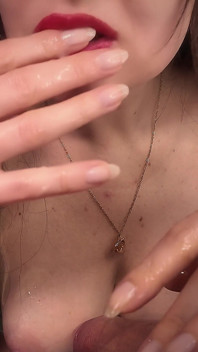 Dobry Chłopak Daje Całą Swoją Spermę Na Moje Lepkie Palce Andtits